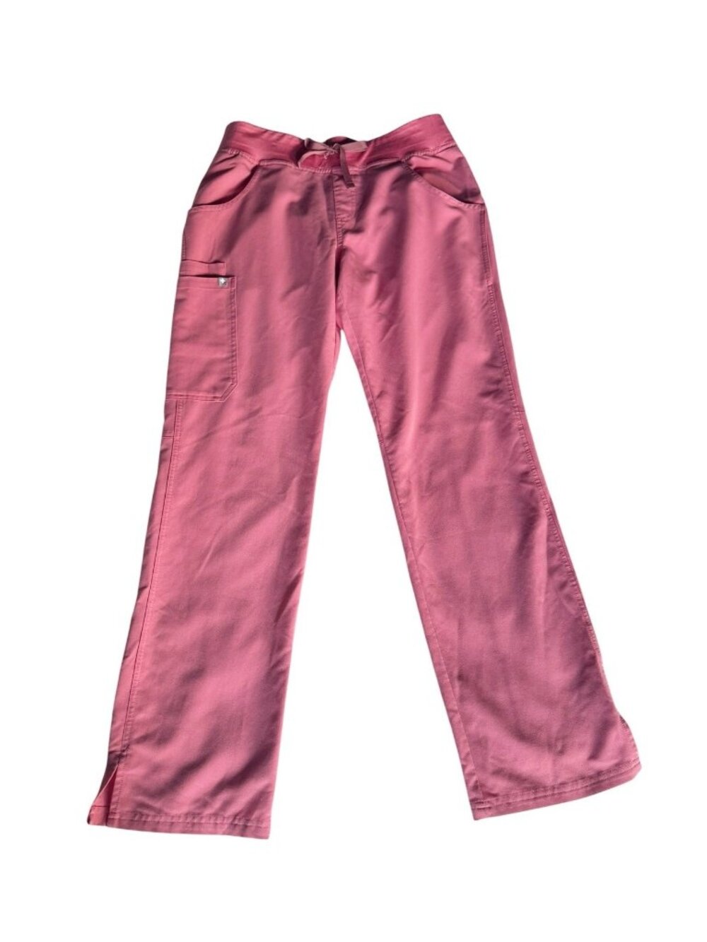 Figs Women's Sz S Kade Straight Leg Scrub Pants Quartz Pink Breast Cancer Ltd Ed